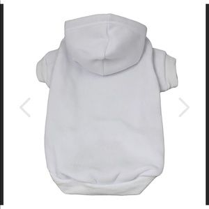 Clasic Pet Blank Sweatshirt Dog Basic Hoodie White Sz. XXL
